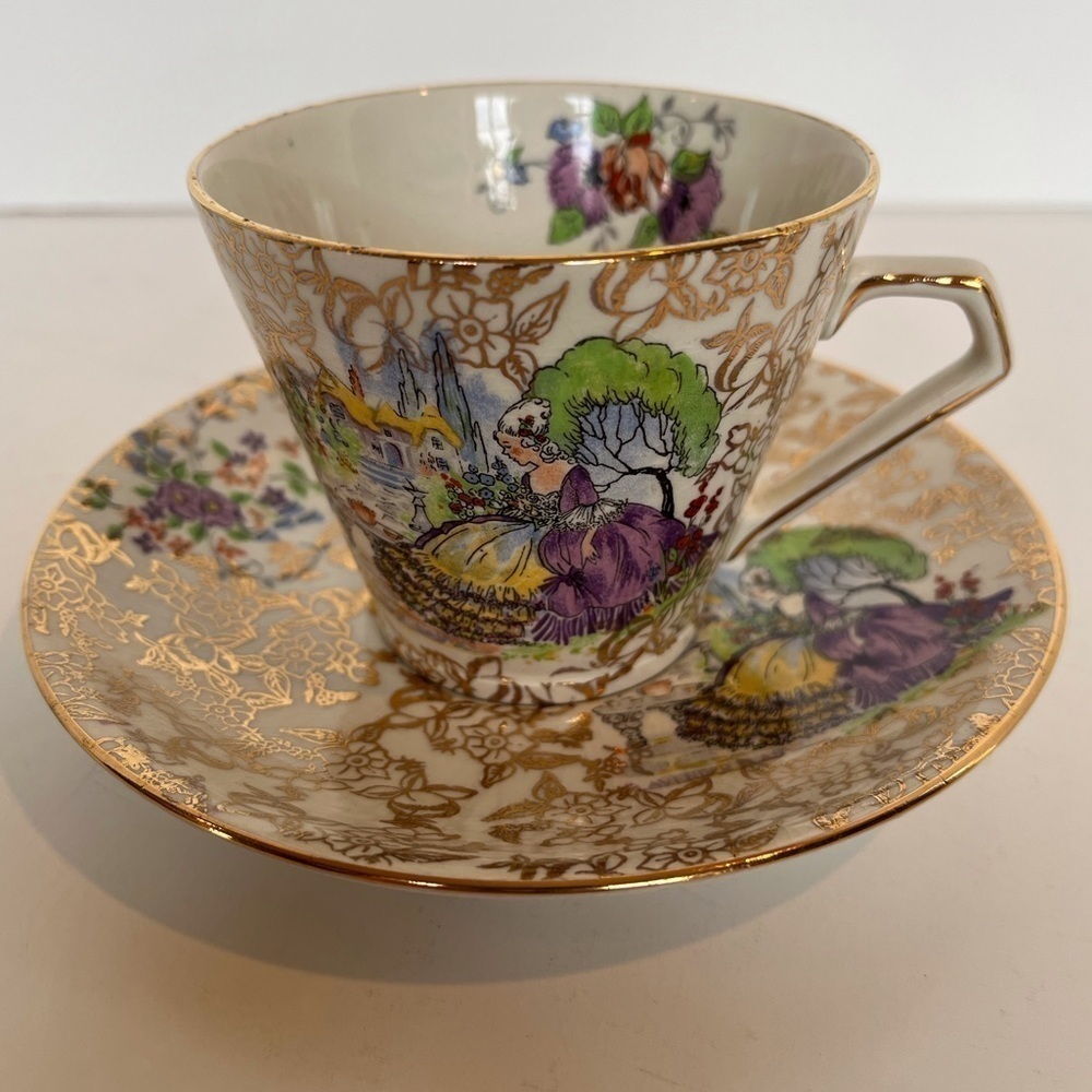 Pompadour Lord Nelson Ware Cup and Saucer